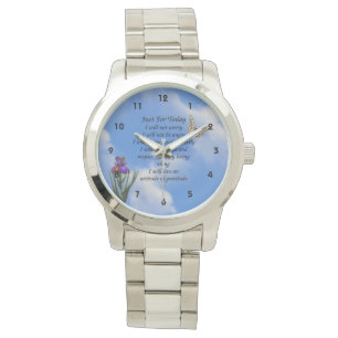 Montre Juste pour aujourd'hui Butterfly Flower Inspiratio