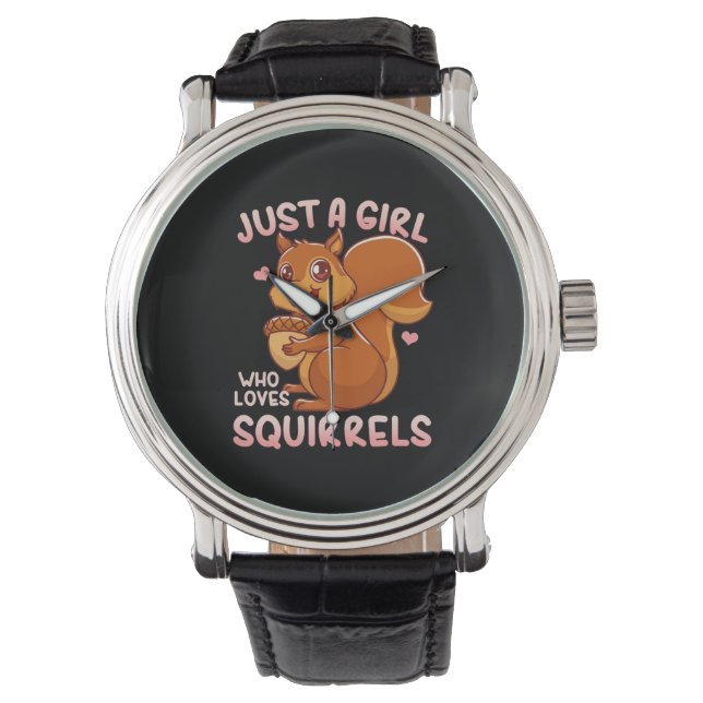 Montre Juste une fille qui aime les écureuils (devant)