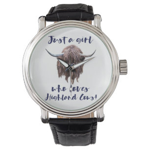 Montre Juste une fille qui aime les vaches des montagnes