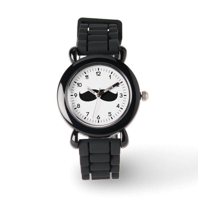 Montre Juste une moustache (Recto)