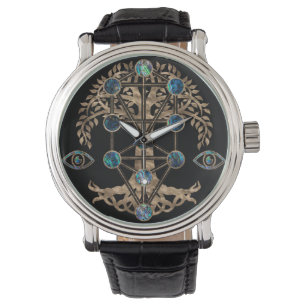 Montre Kabbalah L'Arbre de Vie L'Balone et l'Or