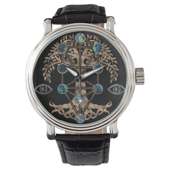 Montre Kabbalah L'Arbre de Vie L'Balone et l'Or (devant)