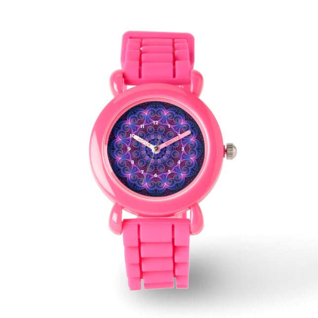 Montre Kaleidoscope Apophyse Coeurs Mandala (Recto)