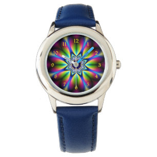 Montre Kaleidoscope fractal psychédélique