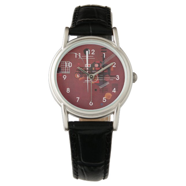 Montre Kandinsky - Rouge crâne, (devant)