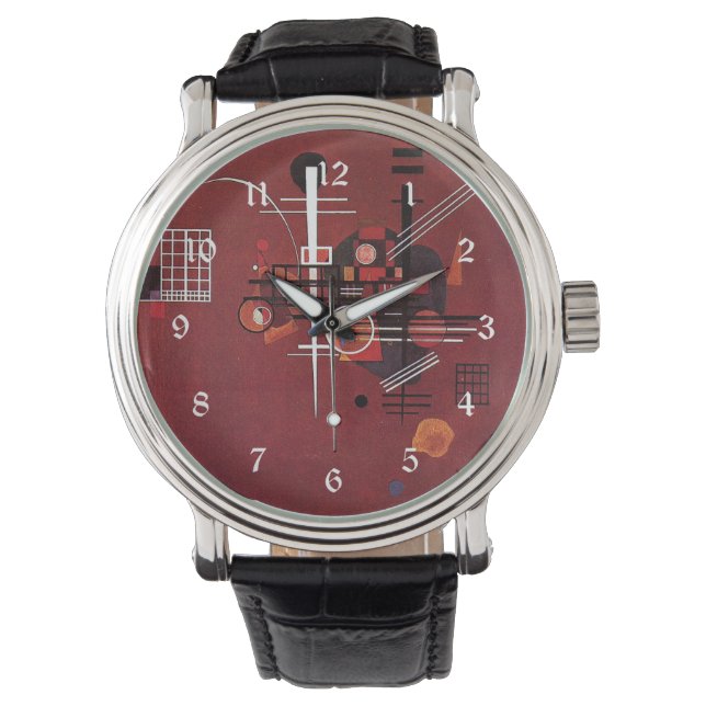 Montre Kandinsky - Rouge mouillé (devant)