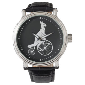 Montre Kangaroo Silhouette Faire du vélo