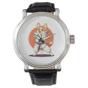 Montre Karate Corgi � Chien d'Arts Martiaux