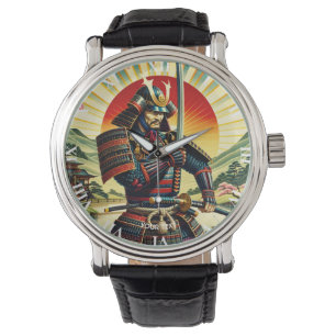 Montre Katana, guerrier de l'Imaginaire mignon Samurai