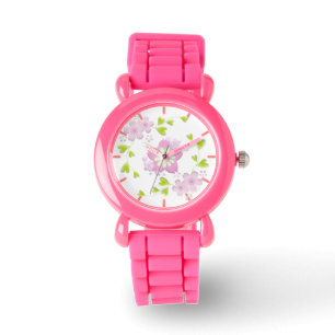 Montre Kawaii Style Sakura Fleur d'arbre de cerisier