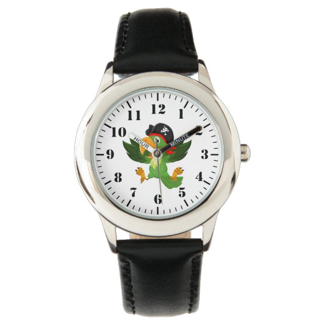 Montre Kids Classic Watch-Pirate Parrot (devant)