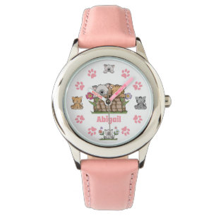 Montre Kitten, Cats et Paw Prints
