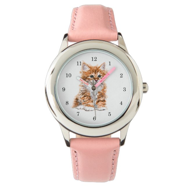 Montre Kitten Watch Cadeau Sweet Baby Chat (devant)
