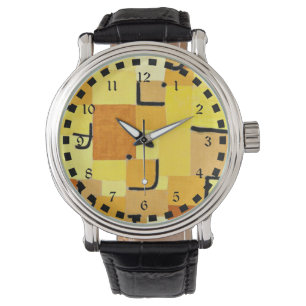 Montre Klee - Caractères en Jaune