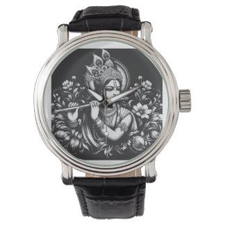 Montre Krishna Noir et Blanc