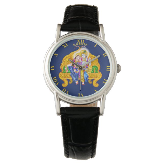 Montre Krishna Radha Vigneshwara Hinduisme psychédélique (devant)
