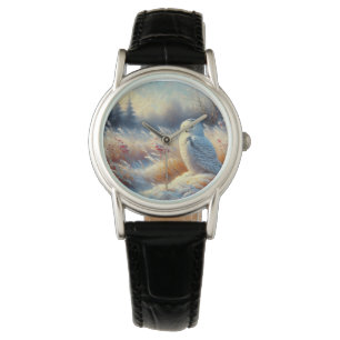 Montre La Chouette des neiges majestueuse en pleine natur