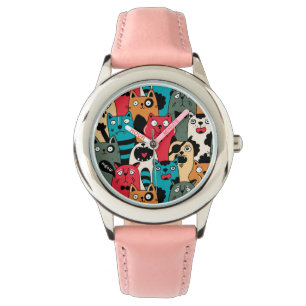 Montre La Crowd of cats
