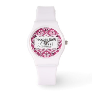Montre La damassé rose, professeurs ont la classe