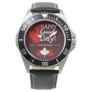 Montre La Feuille d'érable du Canada, Joyeuse fête du Can