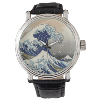 Montre La Grande Vague au large de Kanagawa Hokusai