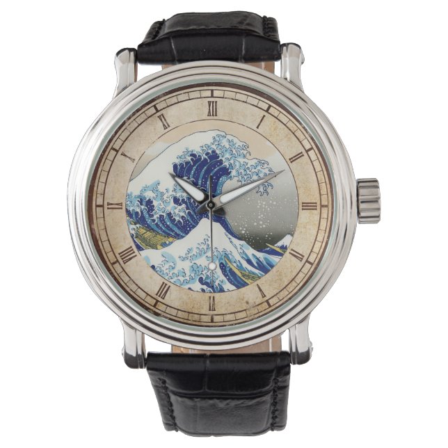 Montre La Grande Vague de Kanagawa Hokusai Katsushika art (devant)
