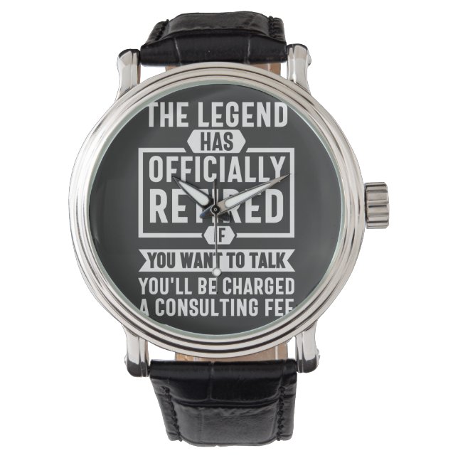 Montre la légende a officiellement pris sa retraite (devant)