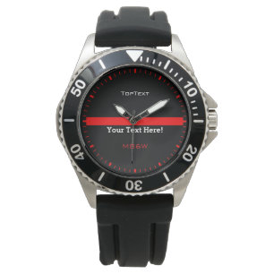Montre La ligne rouge mince vos 3 lignes de texte
