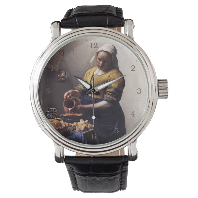 Montre La Milkmaid de Johannes Vermeer (devant)