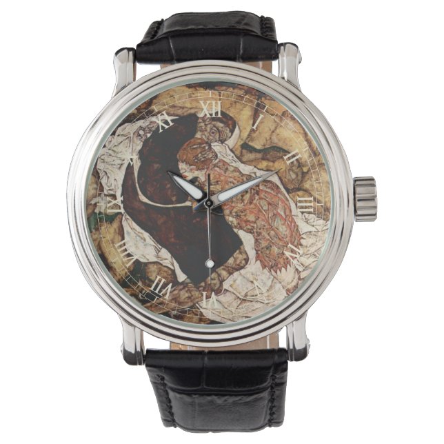 Montre La mort et le fou par Egon Schiele (devant)