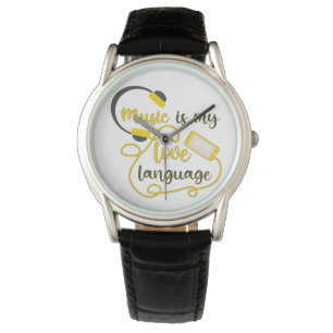 Montre La musique est ma langue d'amour phrase romantique