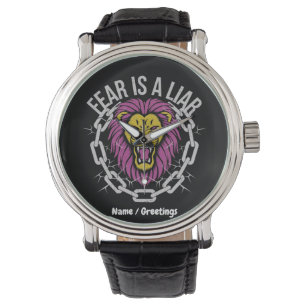 Montre La peur est une citation chrétienne inspirée mente