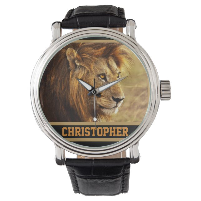 Montre La photo Noble Lion (devant)