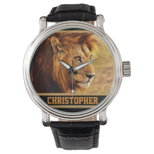 Montre La photographie noble de lion
