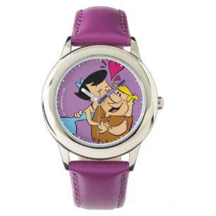 Montre La prise de bec de baiser des Flintstones   Betty