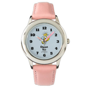 Montre La reine Bee mignonne Bumble Bee avec Couronne