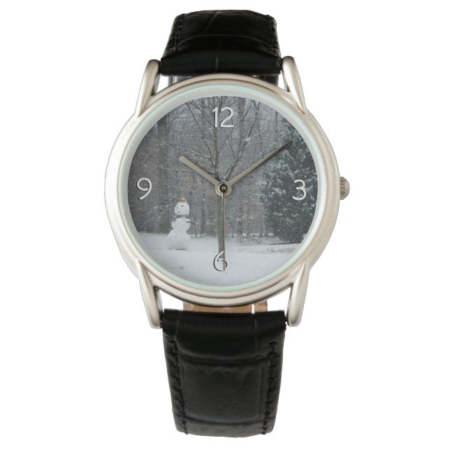 Montre La scène de neige hivernale du voisin (devant)