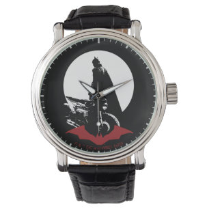Montre La Silhouette de la moto Batman