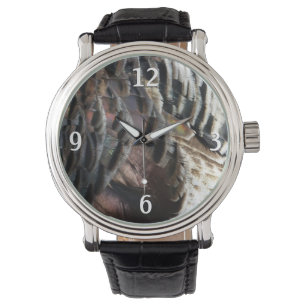 Montre La Turquie sauvage Plumes I Abstrait Nature Design