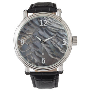 Montre La Turquie sauvage plumes II Design Abstrait de la
