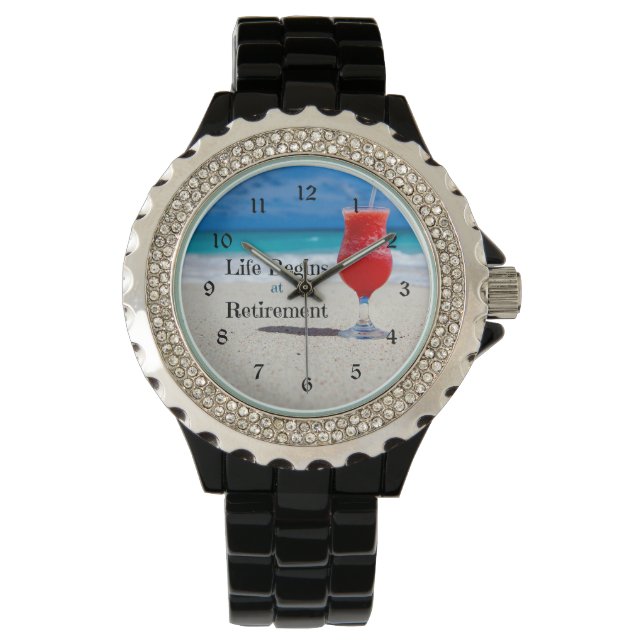 Montre La vie commence à la retraite (devant)