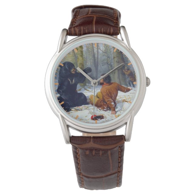 Montre La vie d'un chasseur Un saccage Arthur Tait 1856 (devant)