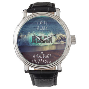 Montre La vie est enfin une vraie plage retirée détende