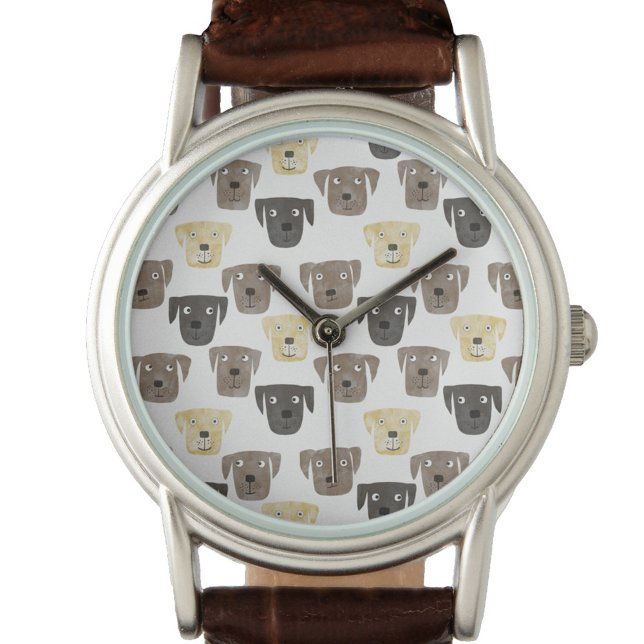 Montre Labrador Retriever Chien Watch (Watercolor labrador retriever dog watch)