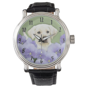 Montre Labrador Retriever Puppy Painting Original Chien A