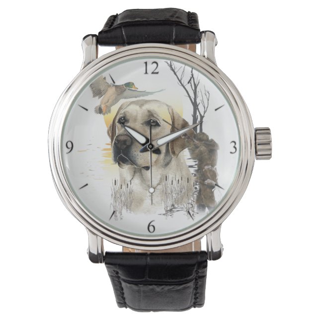 Montre Labrador Retrievers, (Chasse aux chiens) (devant)