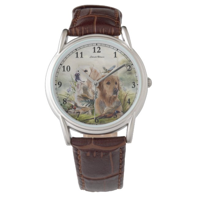 Montre Labrador Retrivers avec faisan, Art (devant)