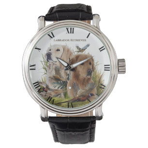Montre Labrador Retrivers avec faisan, Art
