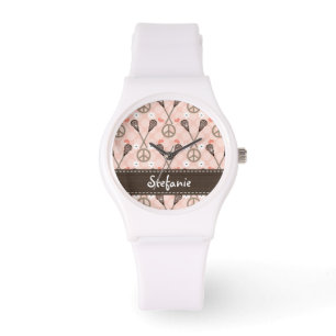 Montre Lacrosse personnalisée de paix