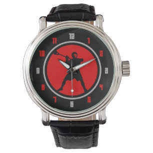 Montre Lacrosse Player -rouge / noir